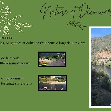 Maison Calme Jacuzzi Ardeche Dolce Via Eyrieux *